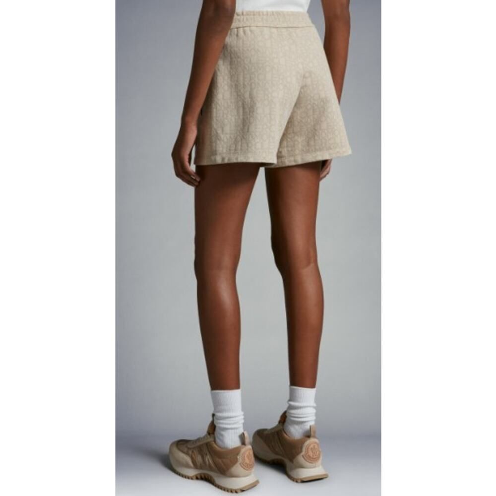 NWT Moncler Monogram Drawstring Shorts – Beige Lo… - image 4